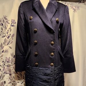 Cashmere Wool Double-Breasted Pea Coat